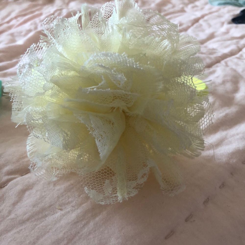 Yellow flower kids headband.